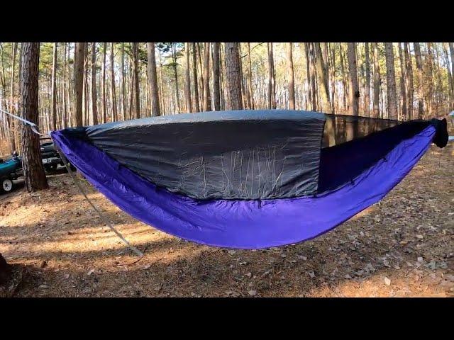 Hammock Camping with Tellie in Our New Dutchware Chameleon Hammocks