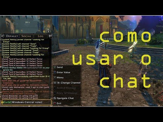 Neverwinter | Como Usar o CHAT do jogo (MUITO IMPORTANTE) PS4