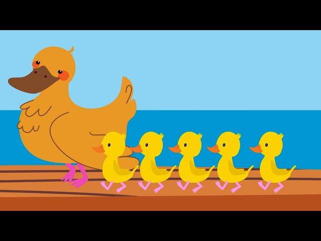 Kinderlieder - Fünf kleine Entlein | Kote TV - Lieder für Kinder
