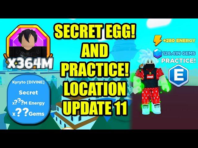 Secret Egg and Practice Location UPDATE 11 Anime Punching Simulator | New Codes