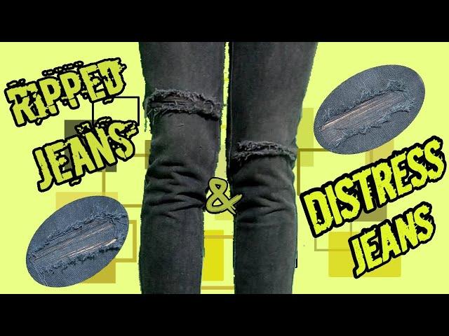 Cara Merobek Celana Jeans yg Keren | RIPPED & DISTRESSED