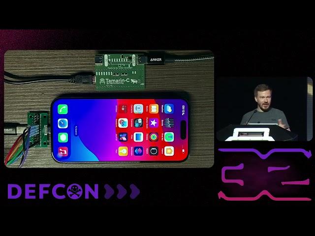 DEF CON 32 - From getting JTAG on the iPhone 15 to hacking Apple's USB-C Controller - Stacksmashing