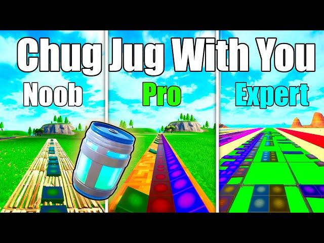 Chug Jug With You (American Boy) Noob vs Pro vs Expert (Fortnite Music Blocks) - With Code