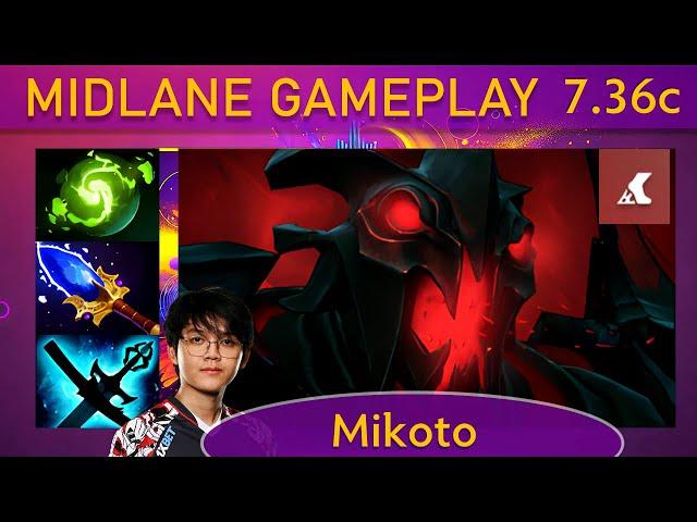 ⭐ 7.36c Mikoto Shadow Fiend |KDA - 27 KP - 69%| Mid Gameplay - Dota 2 Top MMR