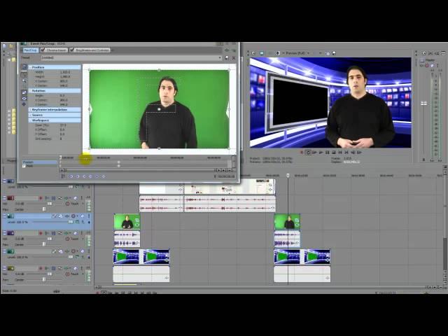 How To Chroma Key with Sony Vegas Video Editing Software