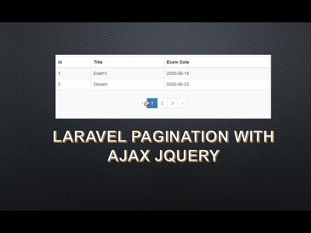 pagination in laravel using ajax in hindi | pagination in laravel 7 using ajax