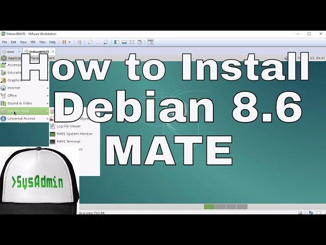 How to Install Debian 8.6 MATE Desktop + Review on VMware Workstation Tutorial [HD]