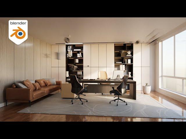 How to make interior animate in blender