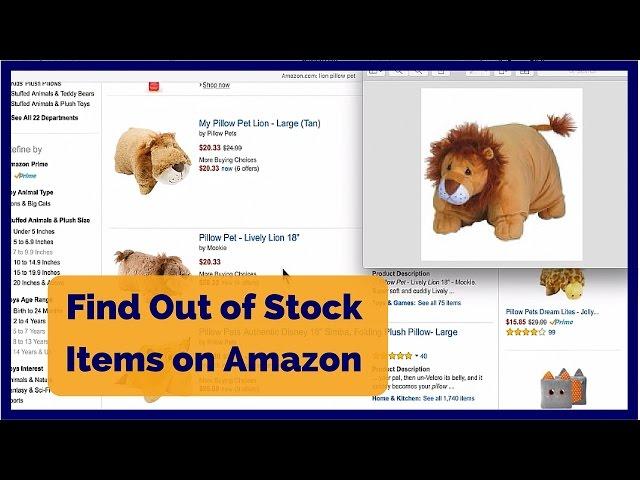 How to Find Out of Stock Items on Amazon - Find Sold Out Items on Amazon