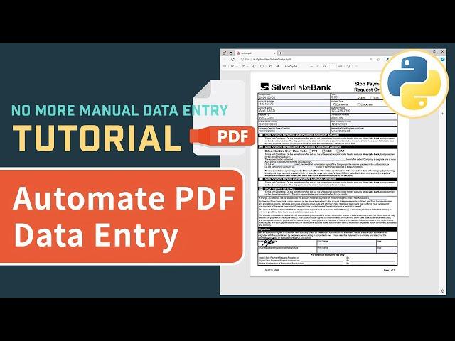 Automate PDF Form Filling With Python | Python Automation