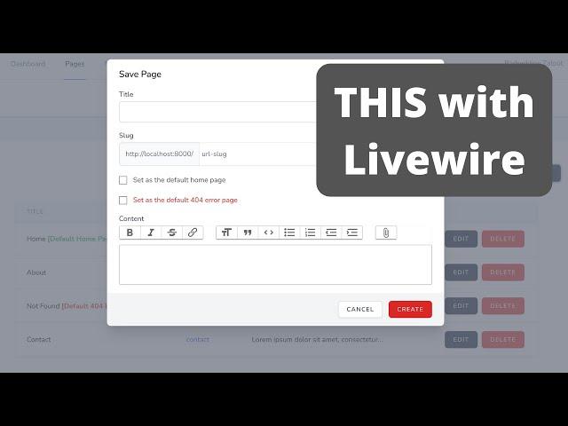 Livewire CRUD with Modals - Code Review