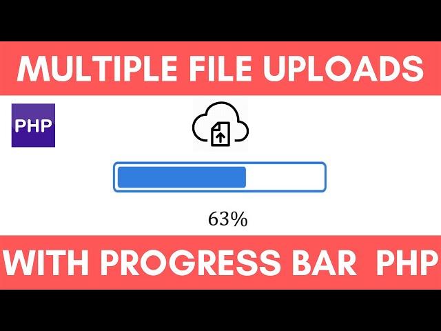 Multiple file uploads with progress bar ajax jquery php