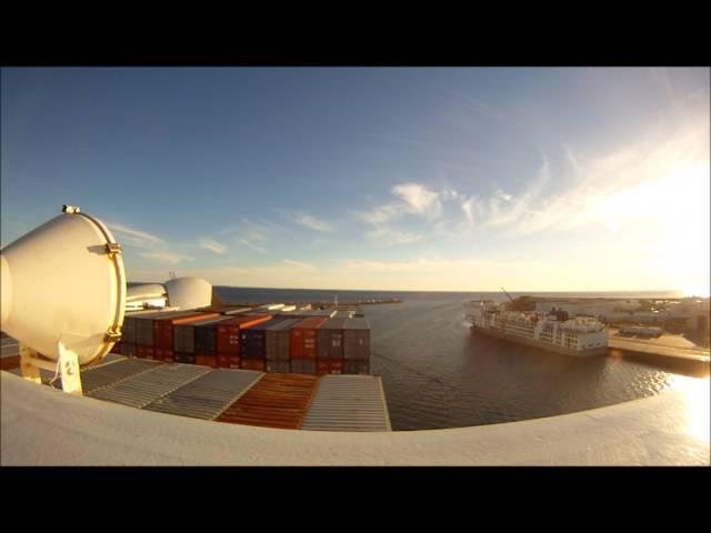 Ship pilotage from Port of Fremantle -  Safmarine Makutu 21 April 2016