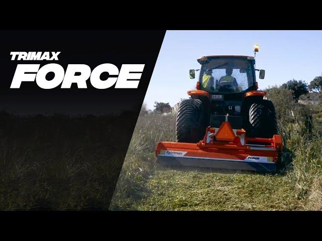 New Trimax Force Flail Mower - Roadside/ Open Space Management Powerhouse - AU Promo