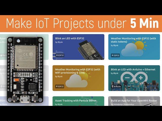 Making IoT Projects is now Easier using Blynk Blueprints  | ESP32 Projects | IOT Projects | Blynk