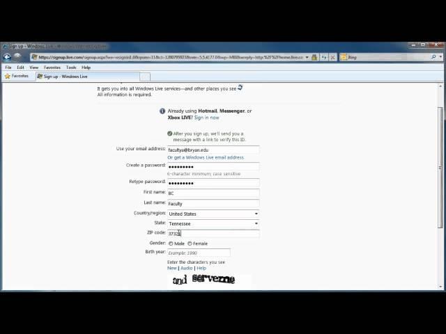 Tutorial: Create a Windows Live ID