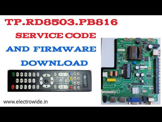 TP.RD8503.PB816 SERVICE CODE AND SOFTWARE FREE DOWNLOAD  [ASSAM]