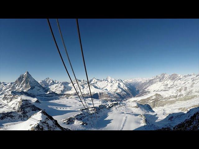 Switzerland - Highest Gondola & Cablecar in Europe - ROUND TRIP - Zermatt - Klein Matterhorn - 3883m