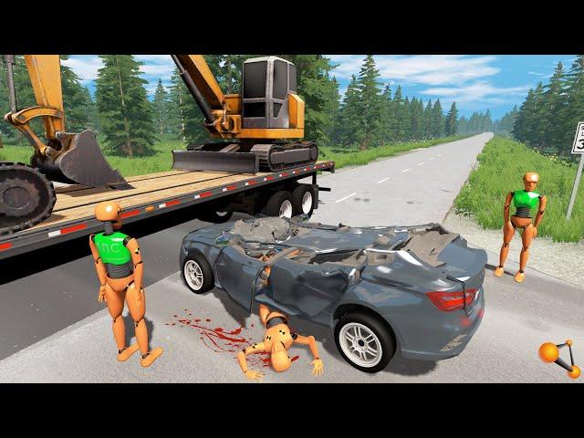 ОТЕЦ ДАЛ ПОРУЛИТЬ НОВУЮ ЛАДУ ВЕСТУ СЫНУ!  СПАСТИ ИХ НЕ УДАЛОСЬ | BeamNG.drive