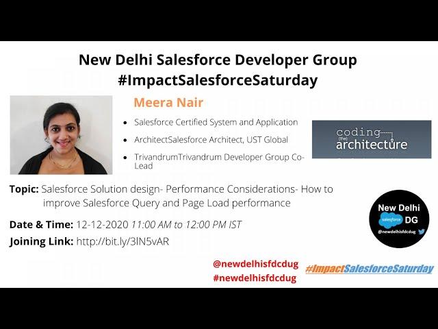 #ImpactSalesforceSaturday: How to improve Salesforce Query and Page Load performance