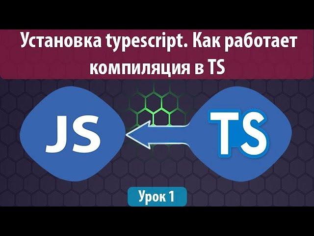 Урок 1. Установка typescript. Как работает компиляция в ts. Обучение typescript с нуля.