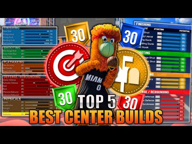 TOP 5 BEST CENTER BUILDS in NBA 2K22 NEXT GEN!