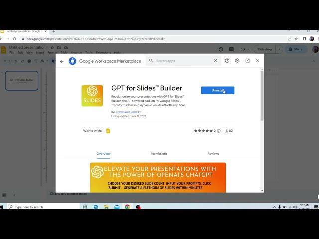 GPT for Slides™ Builder, reate presentations