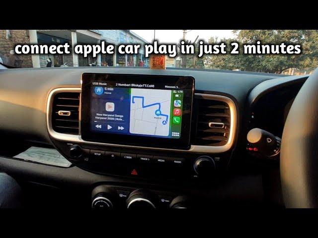 guide on how to connect Android auto/apple car play in hyundai venue sx varient