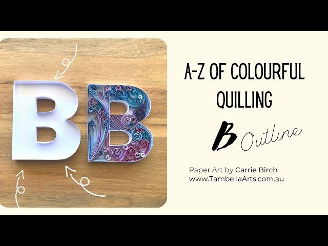 B - Colourful Quilling Book - Outline