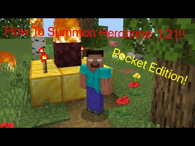 How to Summon Herobrine in Minecraft Pocket Edition 1.21