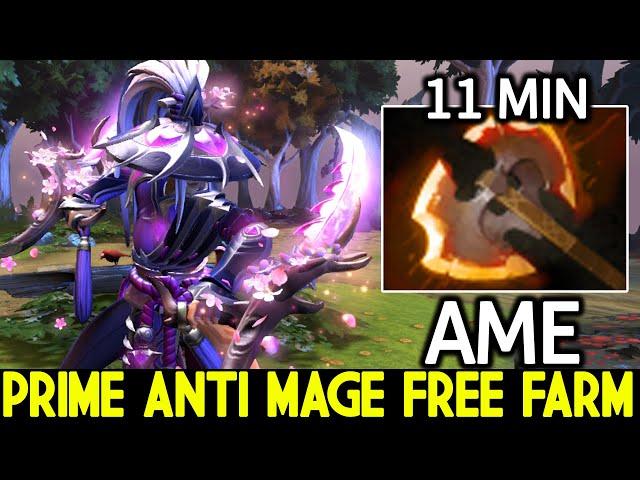 AME [Anti Mage] Prime AM Free Farm 11 Min Battle Fury Dota 2