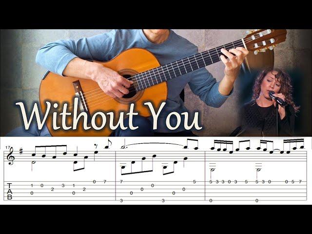 Without You - Fingerstyle Guitar | TAB