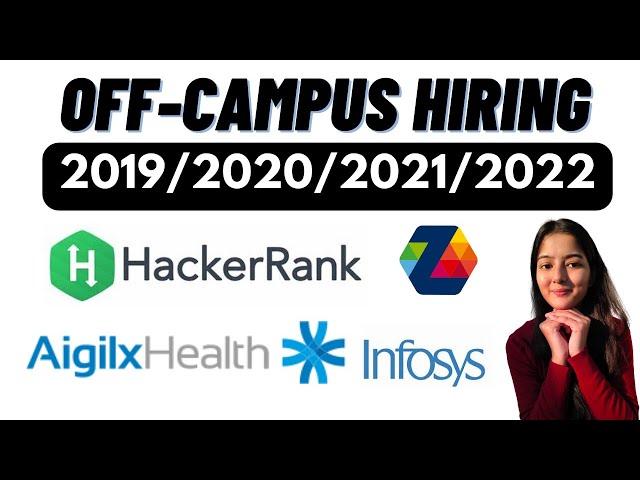 OFF-CAMPUS HIRING || BATCH -  2019/2020/2021/2022  || MUST WATCH