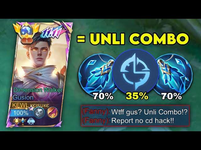 I FINALLY FOUND NEW GUSION COOLDOWN BUILD AND EMBLEM IN 2025!! (must try) - Mobile Legends