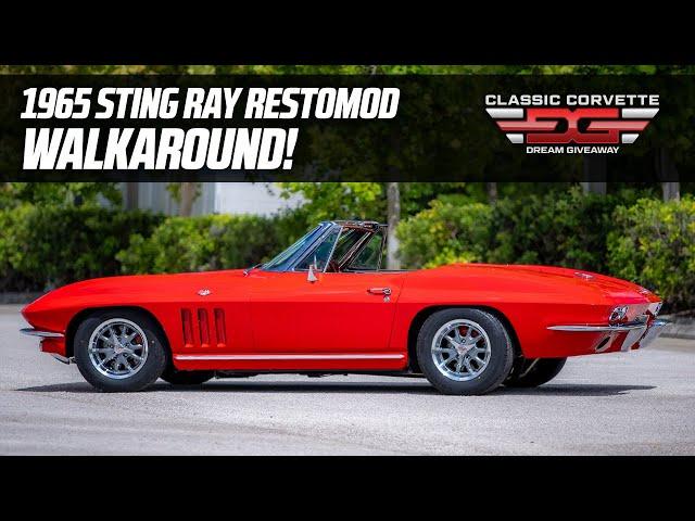 Classic Corvette Dream Giveaway Review of the 1965 Restomod Red Vette.