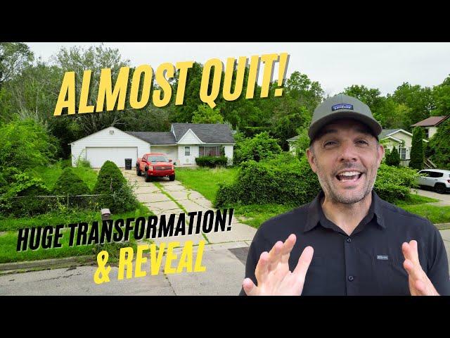 HUGE yard TRANSFORMATION that ALMOST got the best of me! Renter had passed away & needed help!