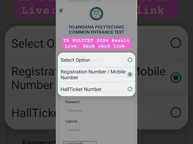 How to check TS POLYCET  Result 2024 Live: Rank card link