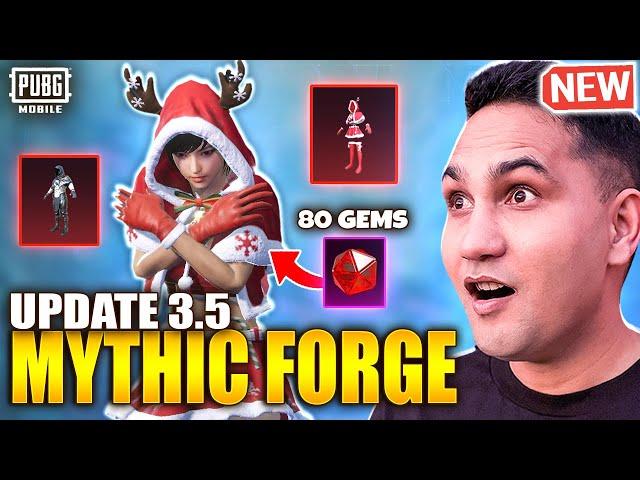 New Mythic Forge Crate Opening | Update 3.5 Mythic Forge | Charming Reindeer Set | PUBG Mobile |BGMI