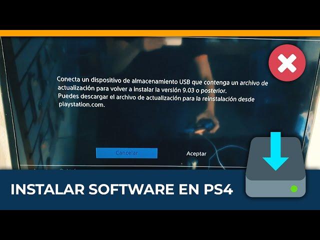 Conecta un dispositivo de almacenamiento USB que contenga un archivo de actualización (PS4 SOLUCIÓN)