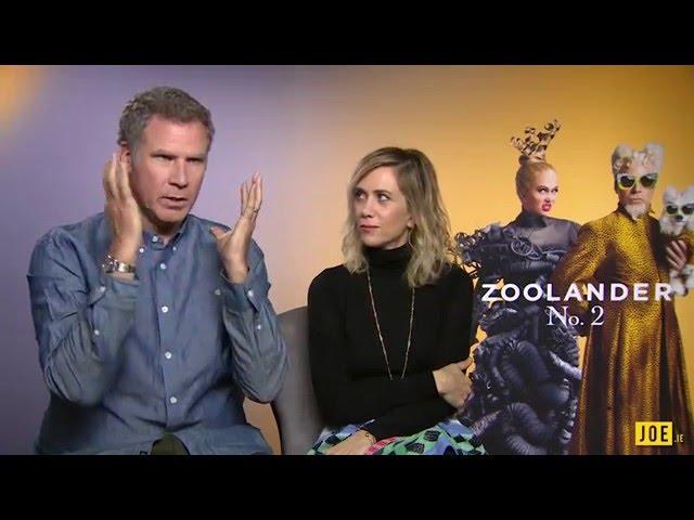 Will Ferrell & Kristen Wiig talk about their very funny Zoolander 2 kiss