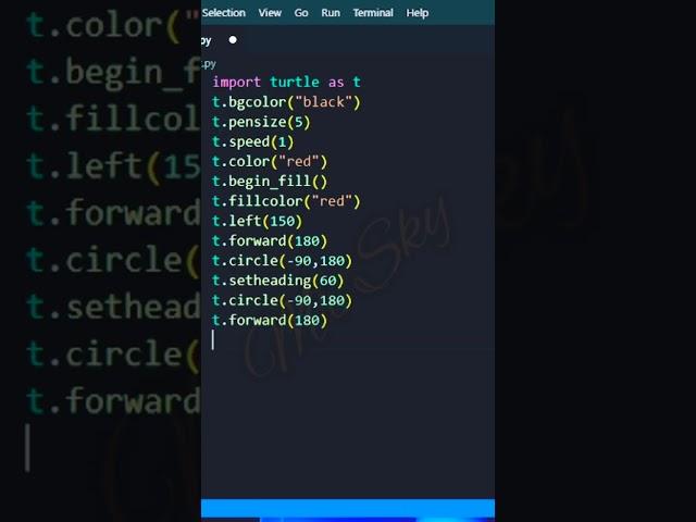  Make a Heart and print 'I LOVE YOU' using Python Turtle | #shorts | #turtle | #python | #heart