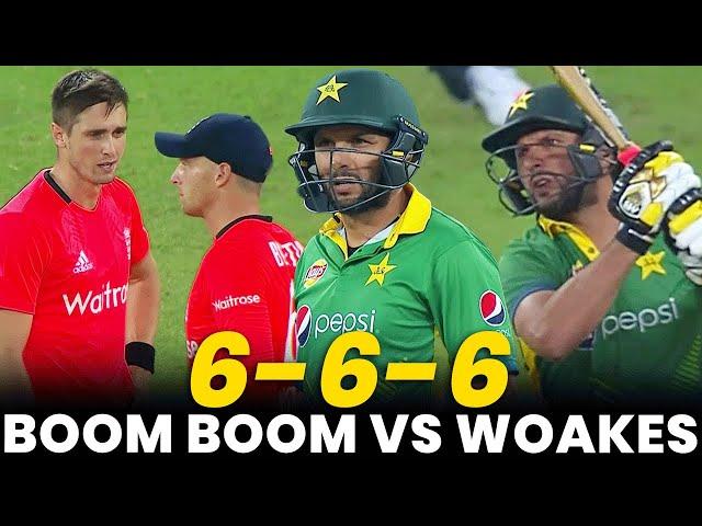 6 - 6 - 6 | Shahid Afridi vs Chris Woakes | Pakistan vs England | 2nd T20I 2015 | PCB | MA2A