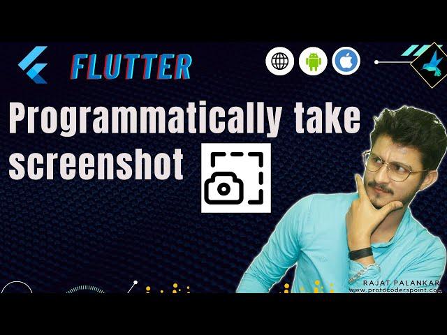 How to Programmatically take screenshot  in flutter - source code in description