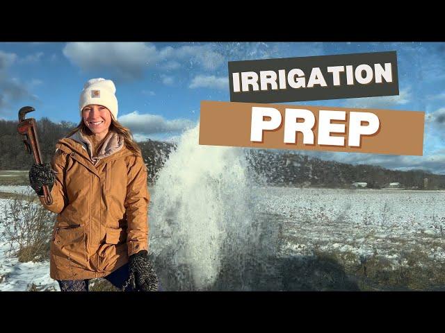 How We Blow Out Irrigation Lines for Winter | Farm Field Prep Explained