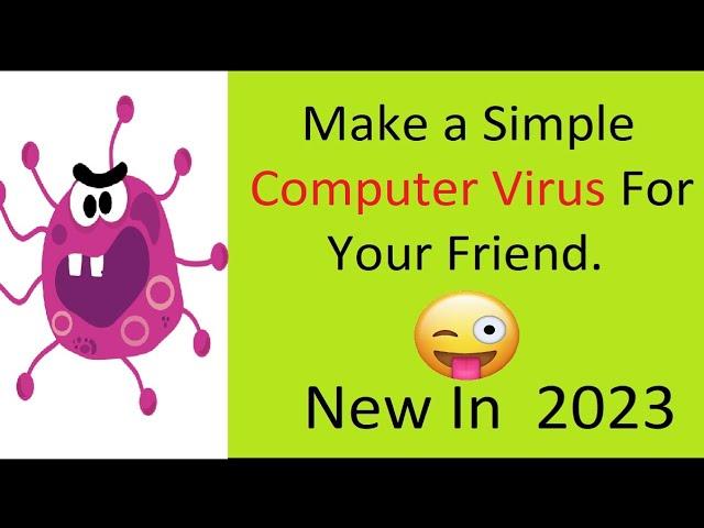 How To Make A Computer Virus In Simple Notepad | Computer Virus For Your Friend | .Bat File Virus