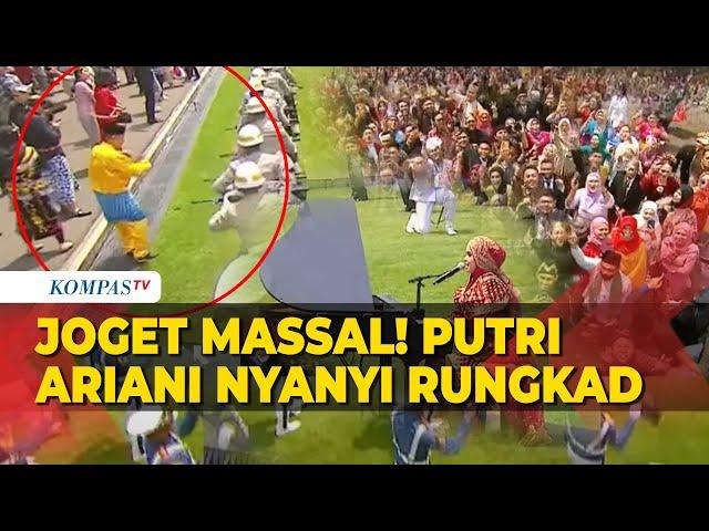 Heboh! Warga Langsung Joget Saat Putri Ariani Nyanyi Rungkad di Istana