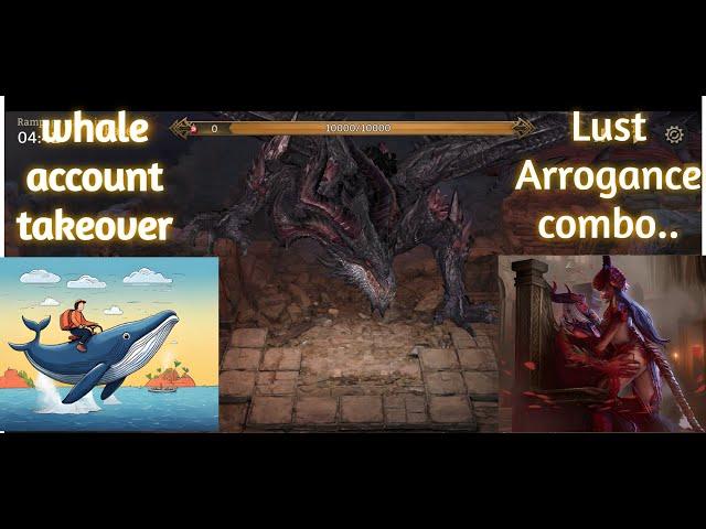 WHALE JOURNEY : GUILD BOSS 1 VS LUST & ARROGANCE * Watcher Of Realms *