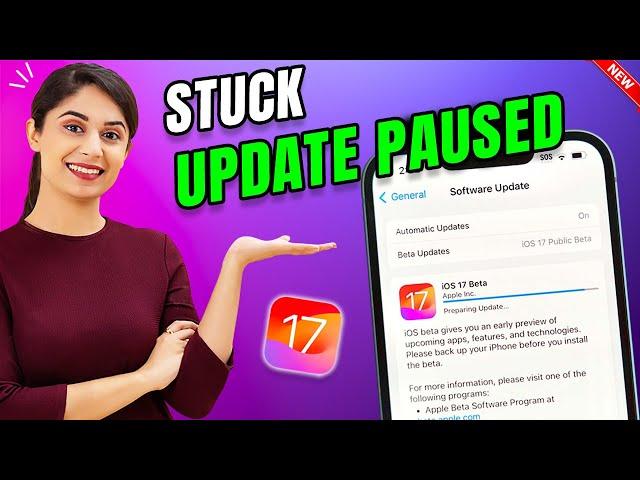 Fix iOS 17 Update Paused on iPhone | iPhone stuck in update