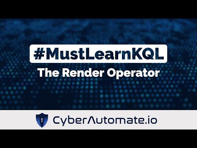 12. MustLearnKQL - The Render Operator