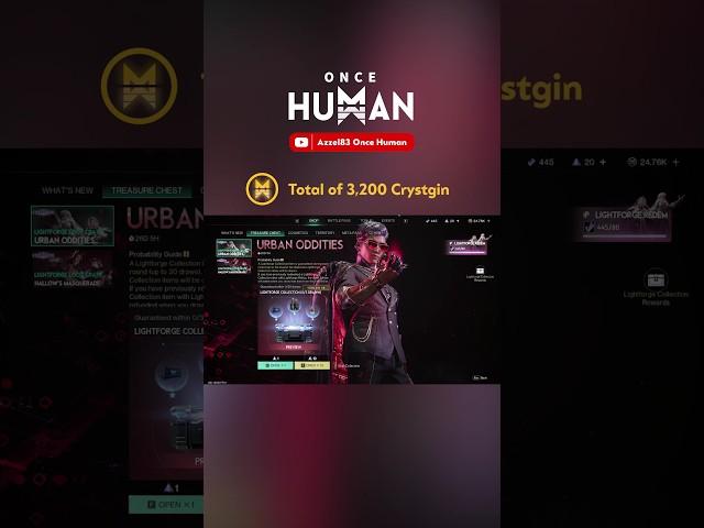 Worth it or NOT? Pulling Urban Oddities Lightforge Loot Crate in ONCE HUMAN! #oncehuman